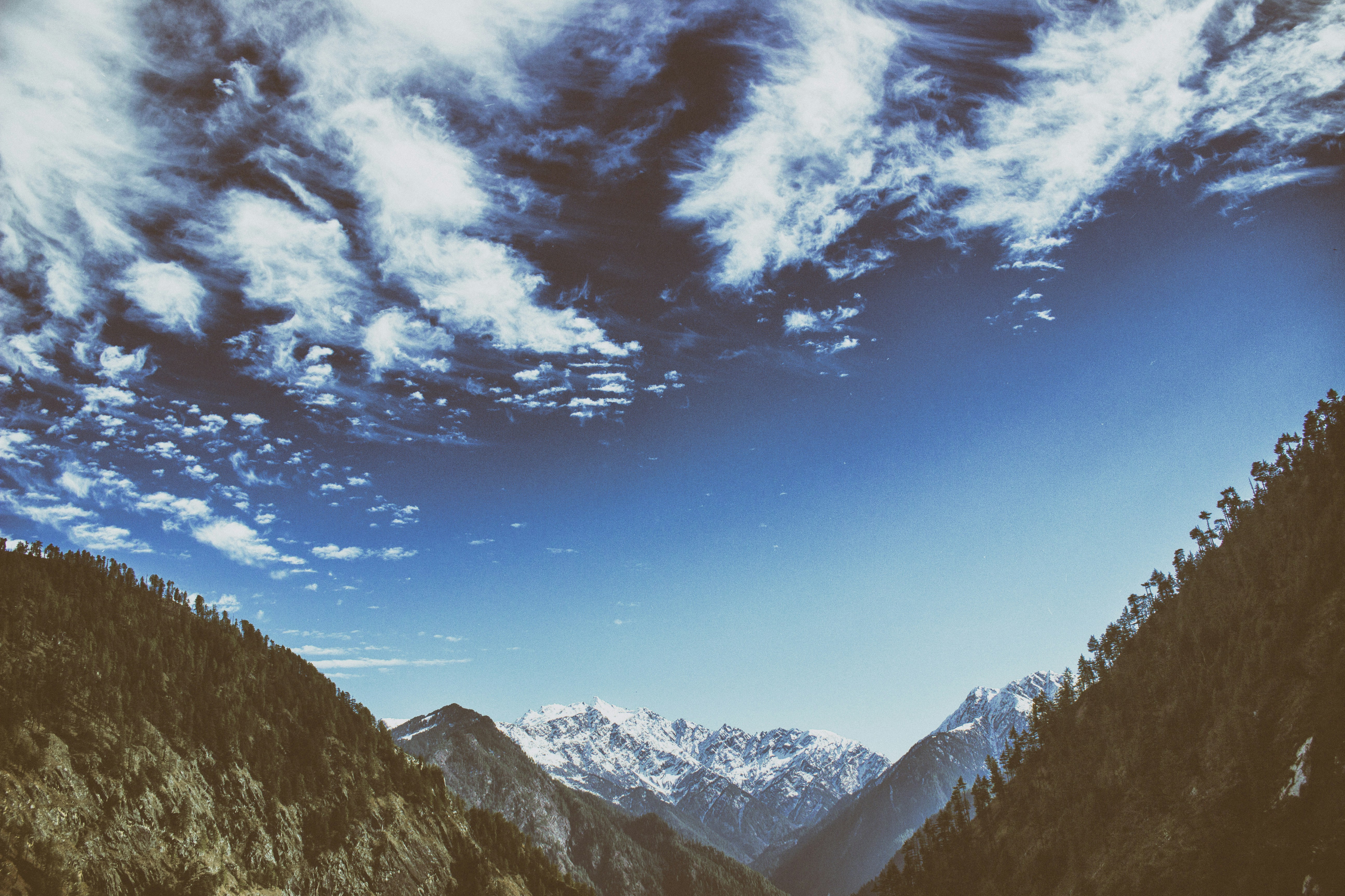 mountain under blue sky