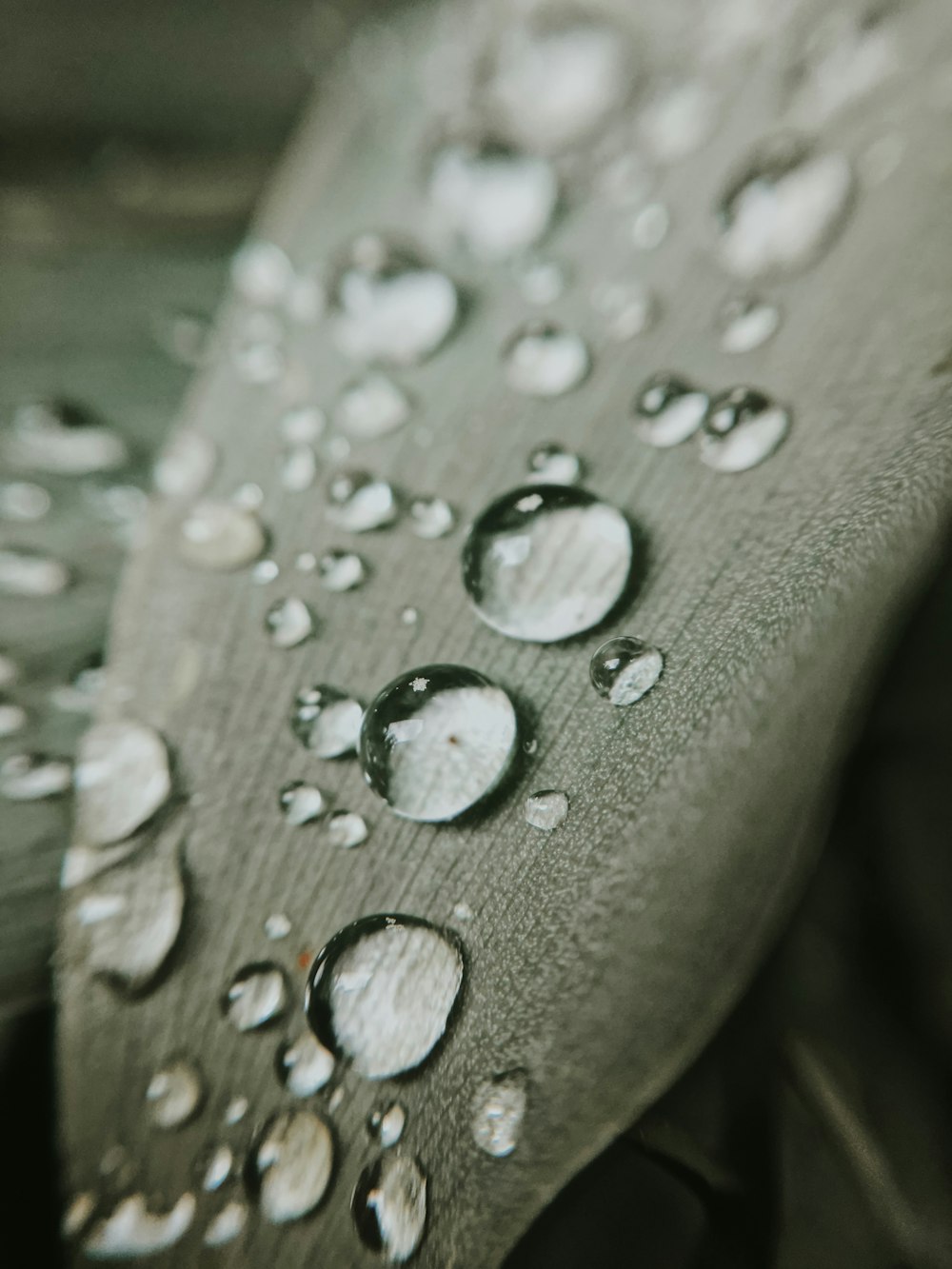 a close up of water droplets on a cloth