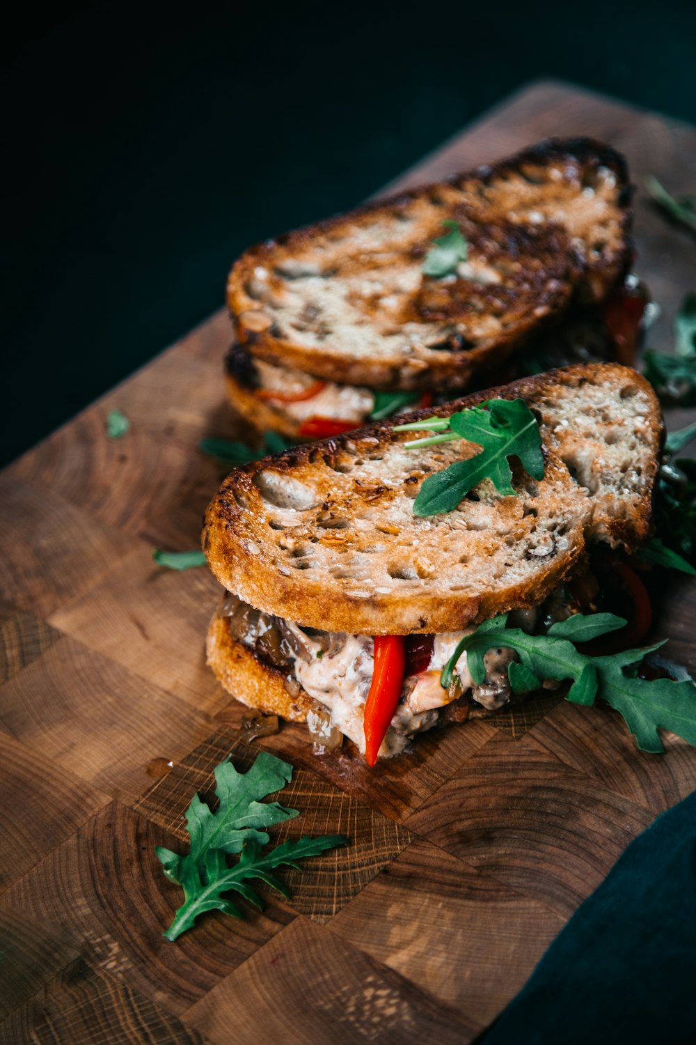 baked bread sandwich