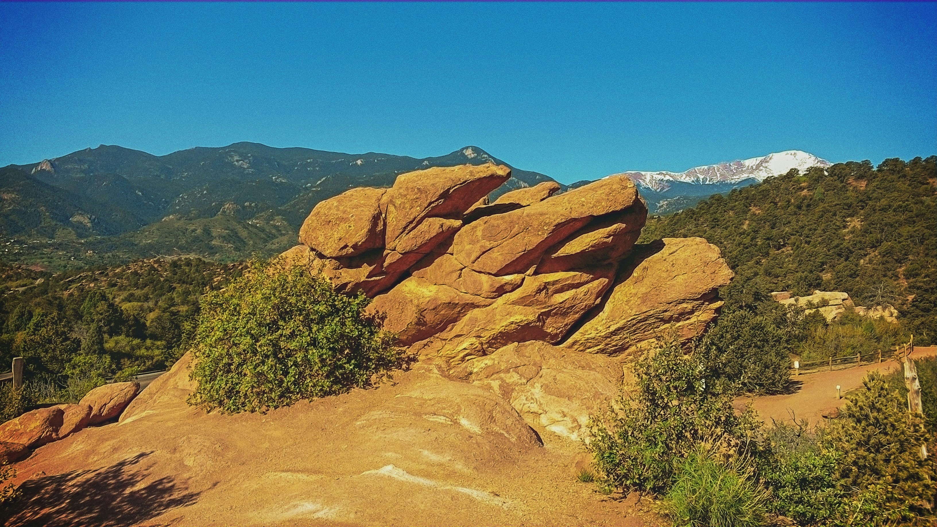 Brown rock formation during daytime