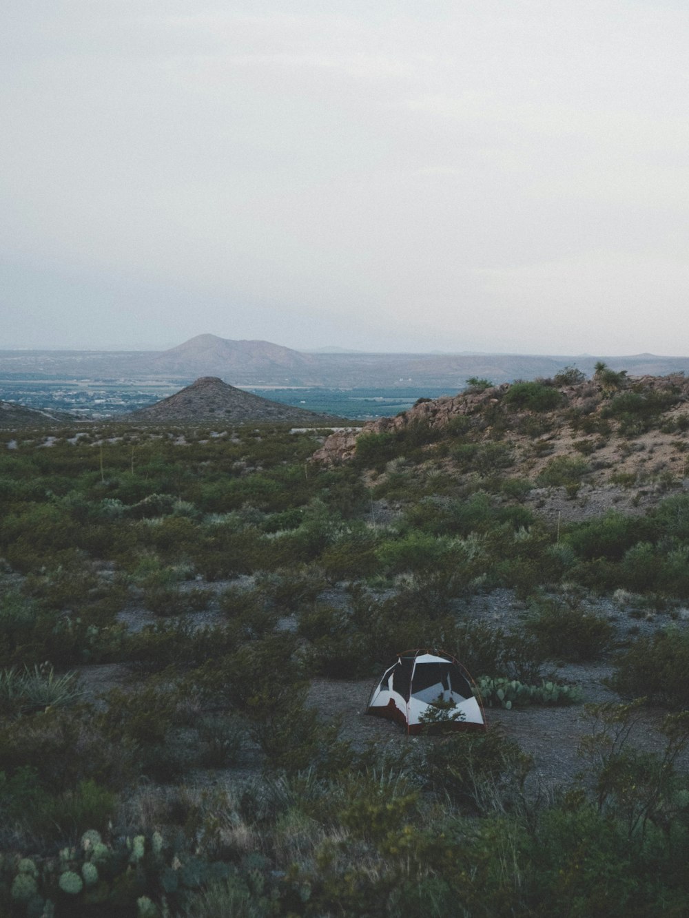 white and black camping tent