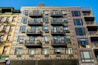 A modern building façade...