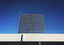 solar panel on white metal panel