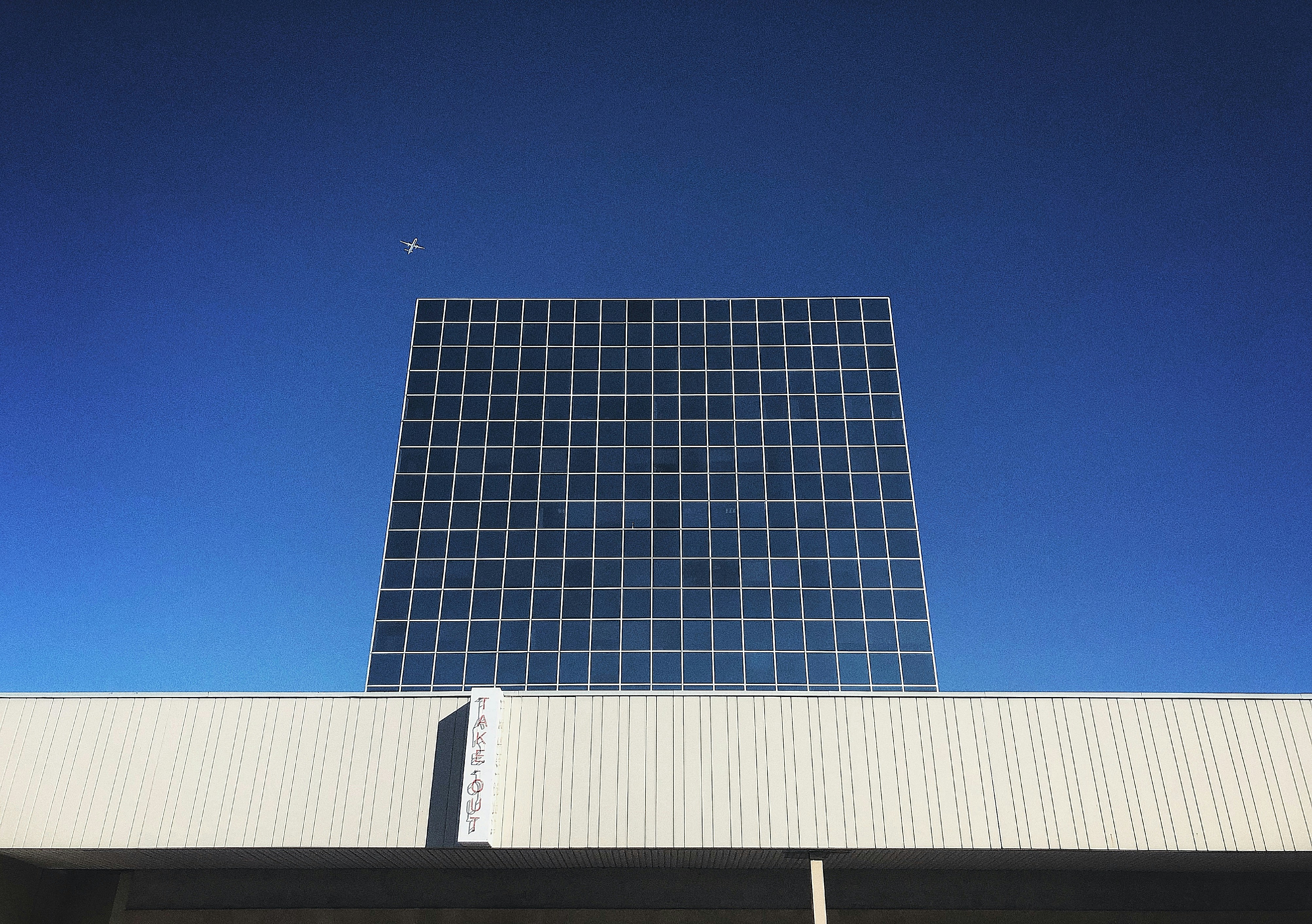 solar panel on white metal panel
