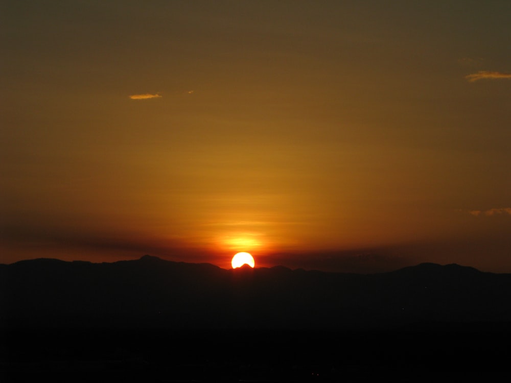 Blick auf den Sonnenuntergang