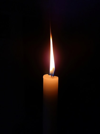 lighted candle
