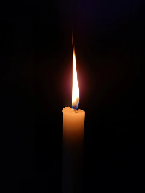 lighted candle