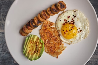 cooked food on plate