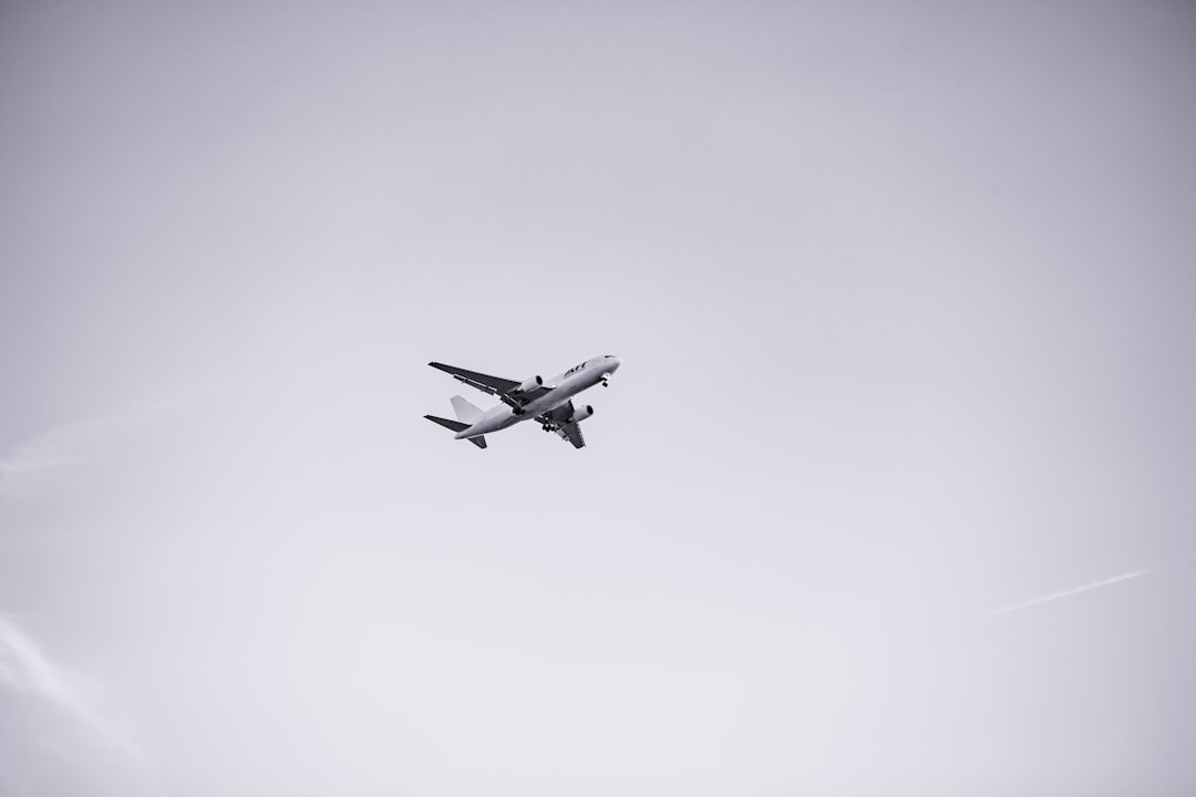 airliner in flight,
