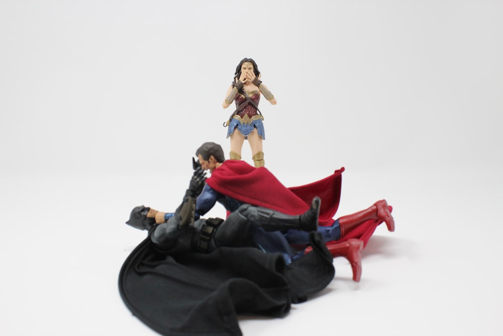 Figurines articulées Bat-Man, Superman et Wonder Woman