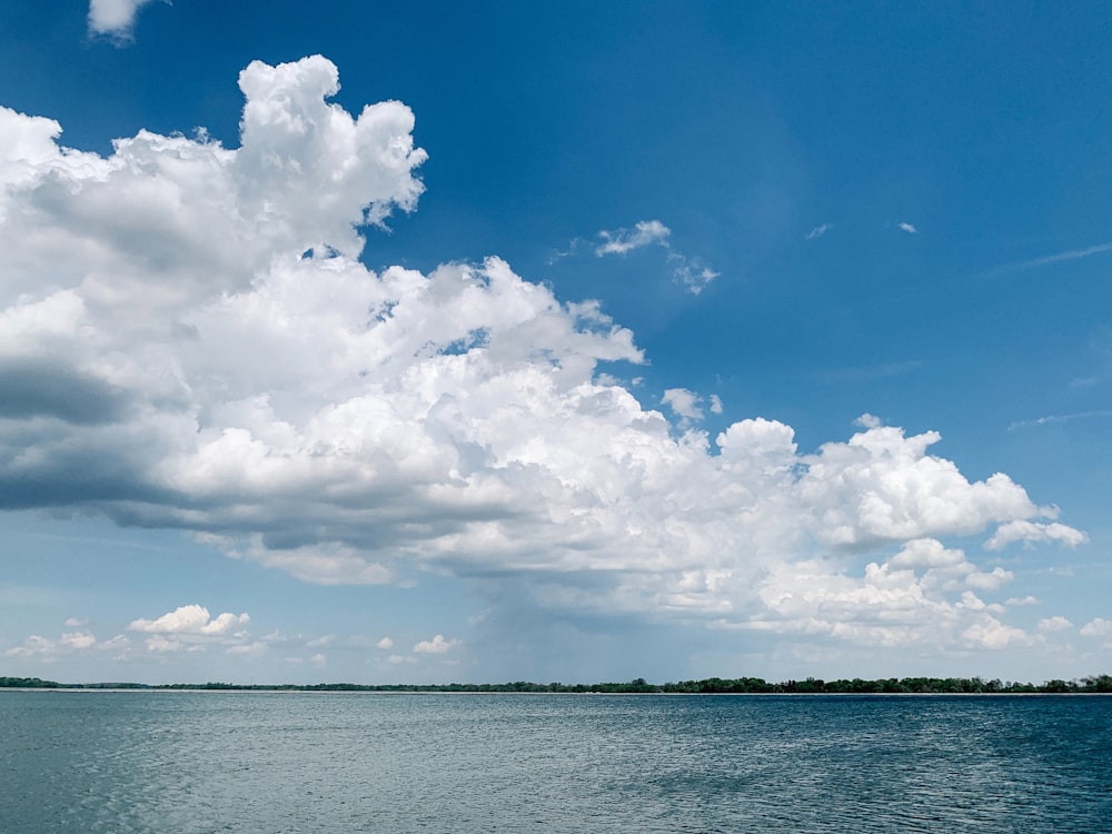 white cloudy sky