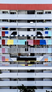multicolored multiple story building