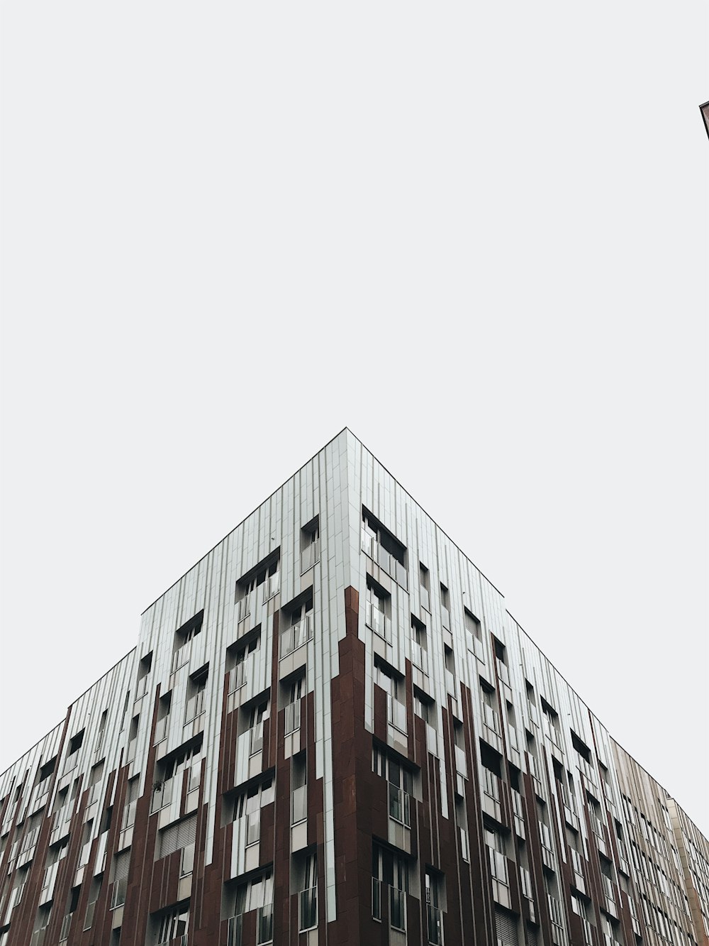 white and brown building