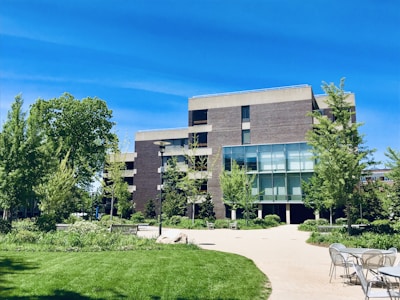 An outdoor view of the business building.