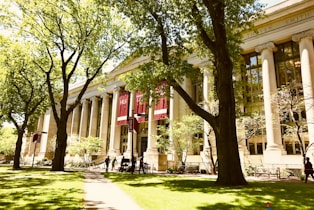 white university during daytime