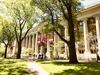 white university during daytime