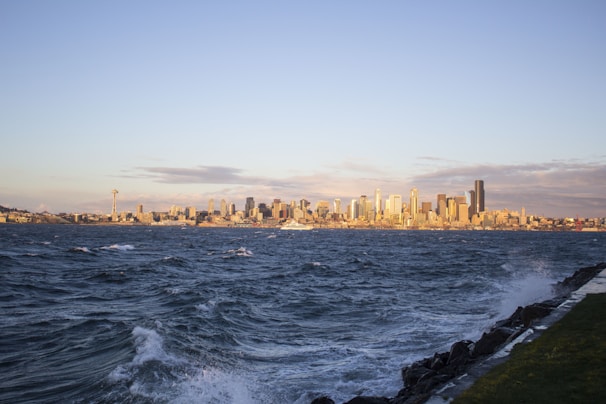 A vibrant cityscape photograph taken by Anthony Korculanic during golden hour.