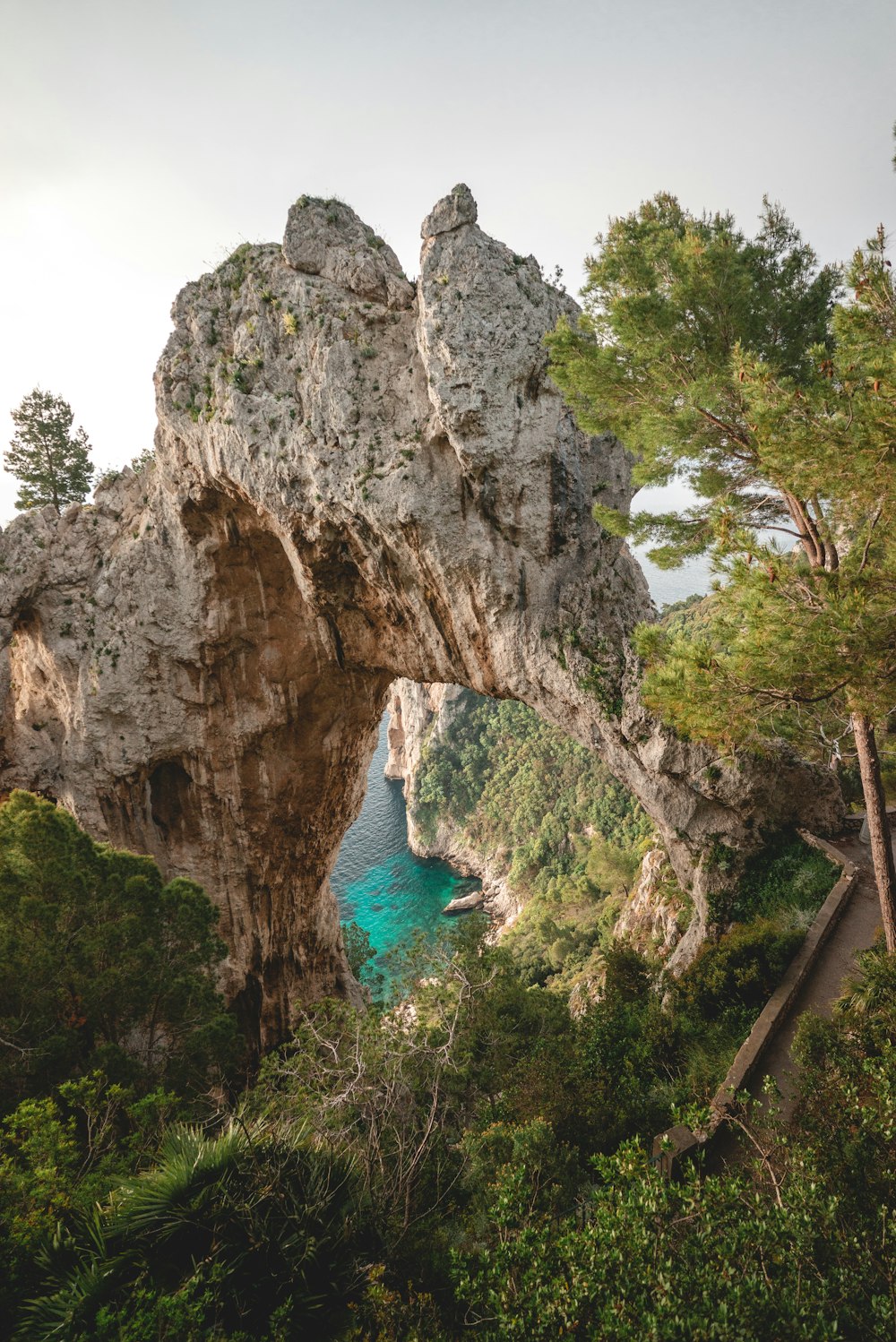 grey rock formation