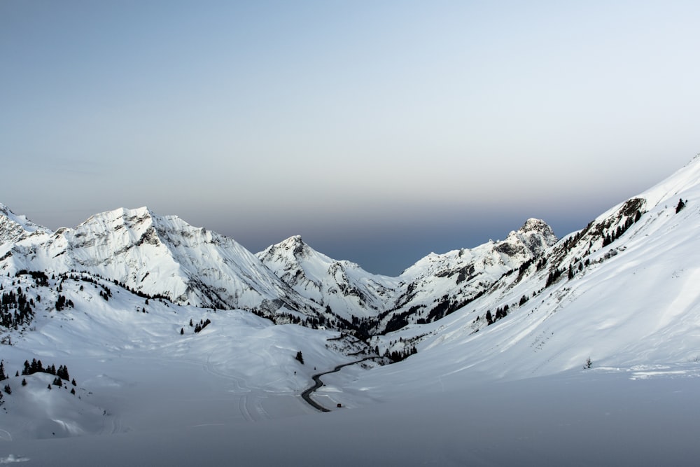 mountain with snow