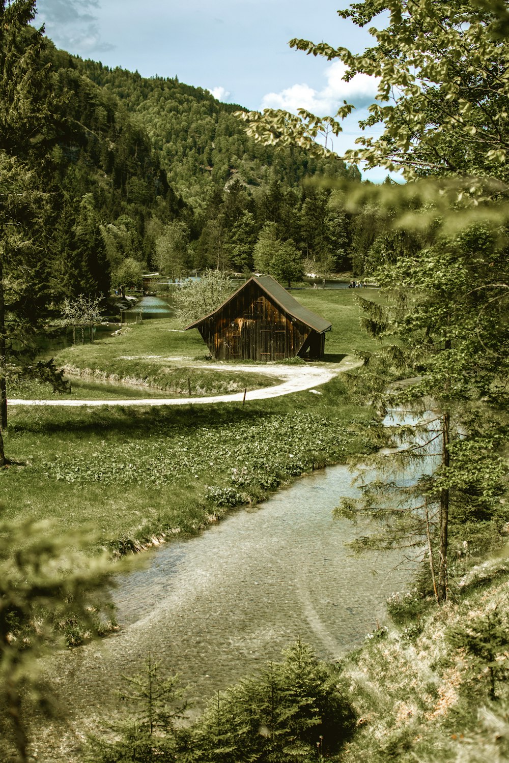 brown wooden house