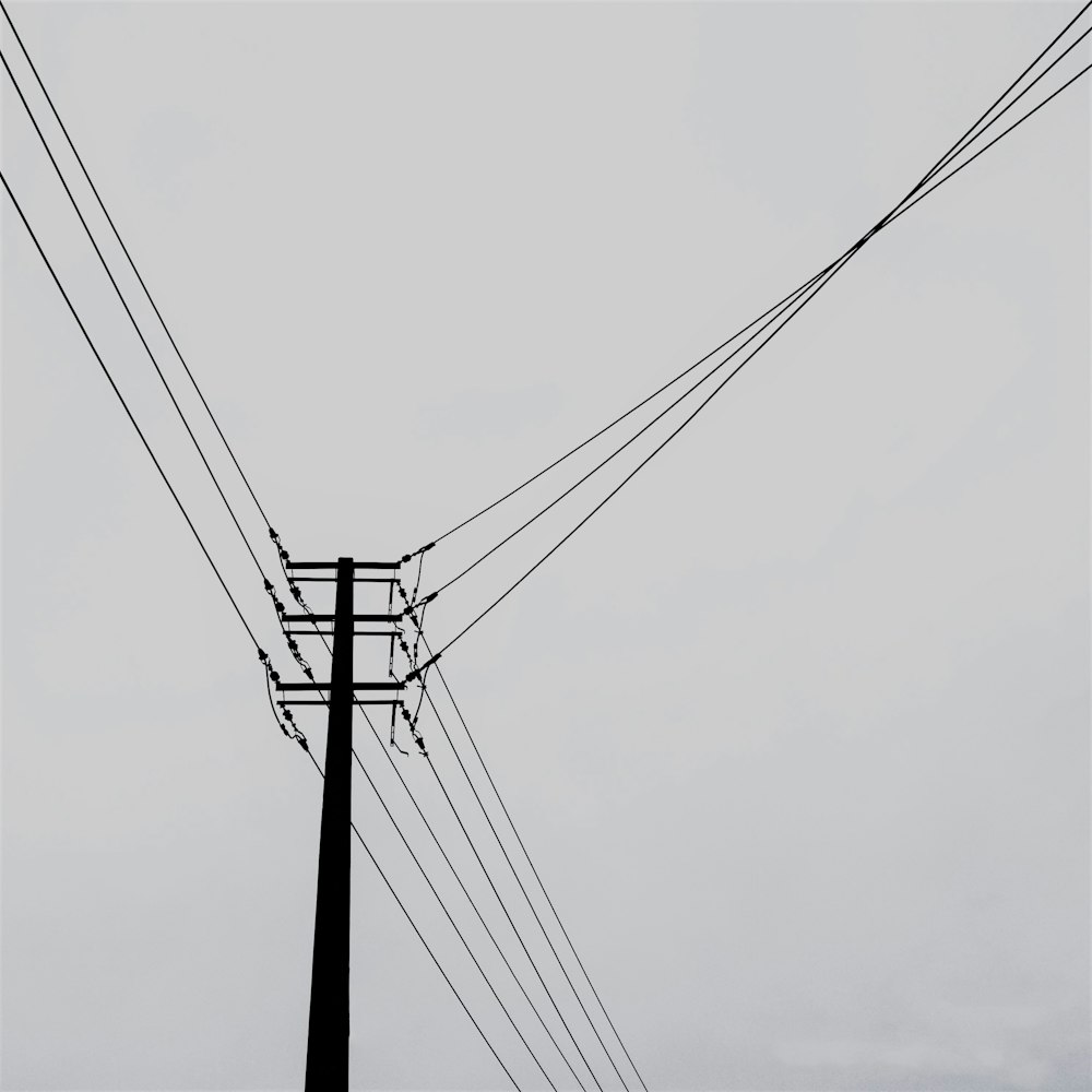 black utility tower