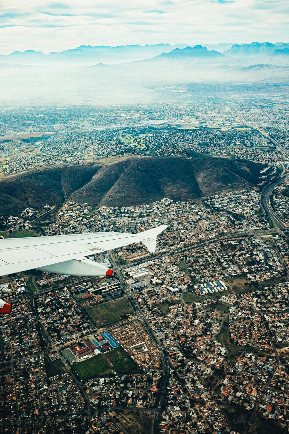 aerial photography of city