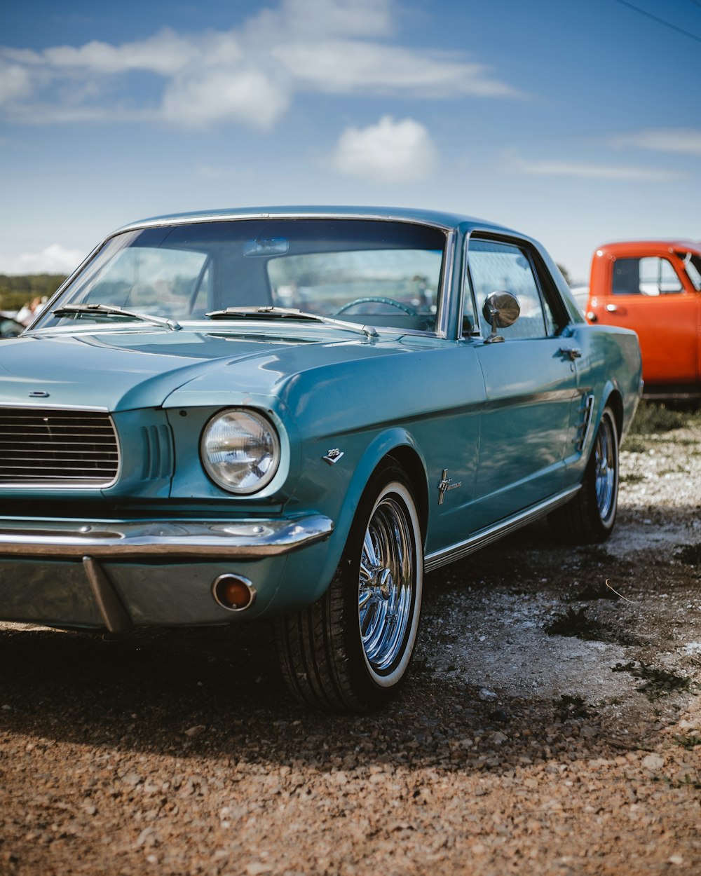 blue coupe