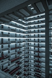 grey, white and red server cabinet