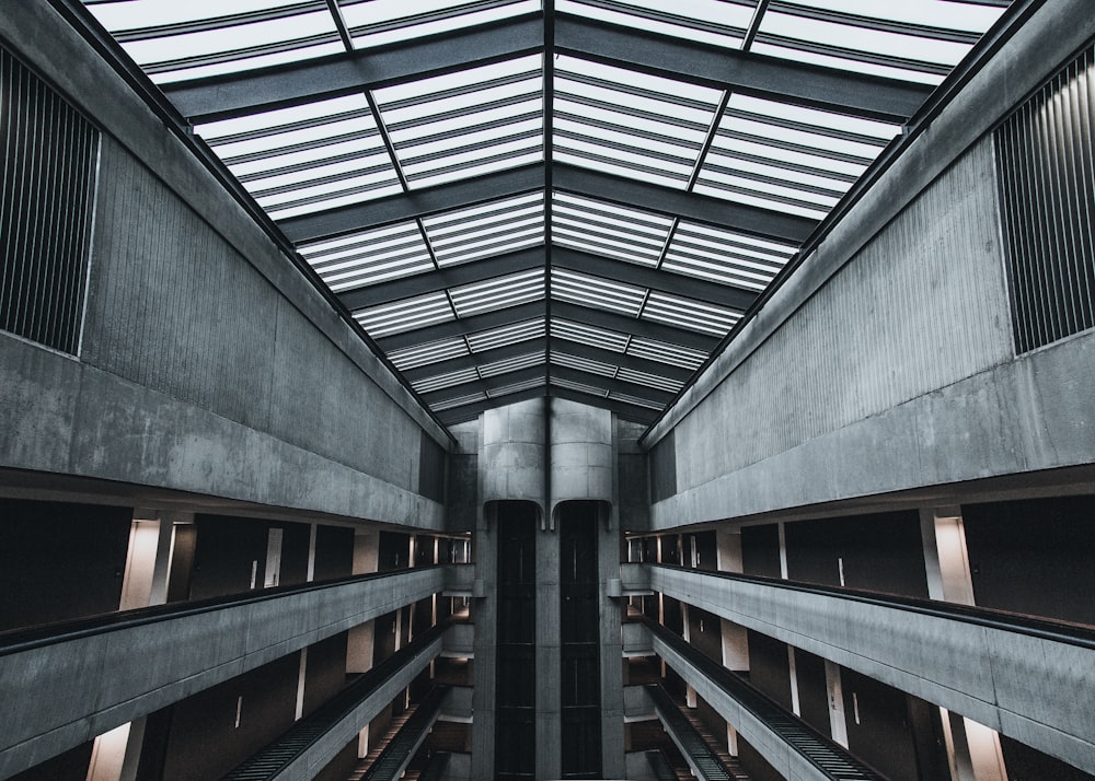 architectural photography of gray house interior view