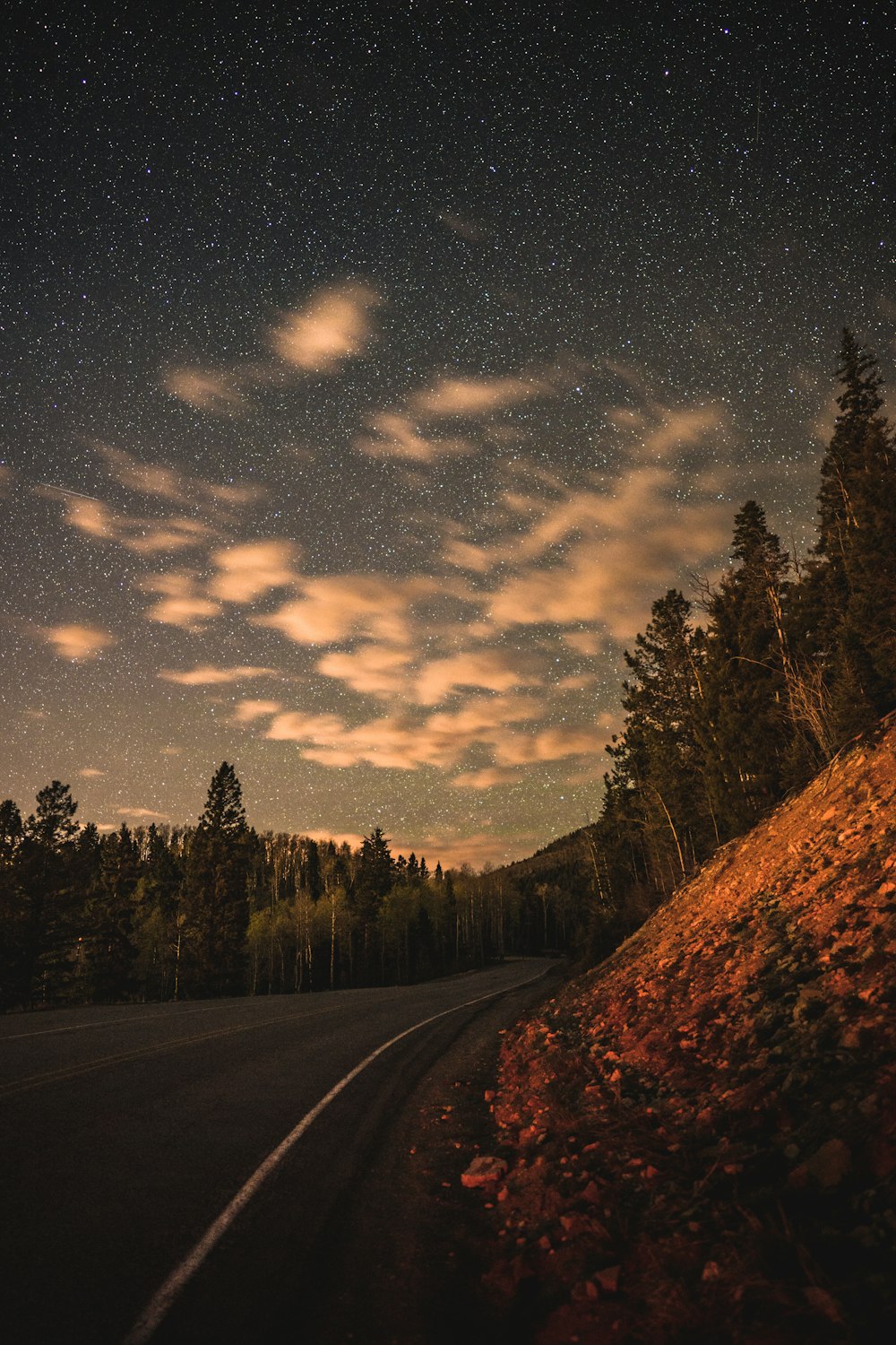 black asphalt road