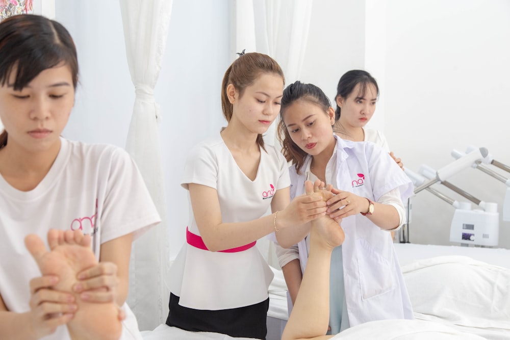 group of women inside room