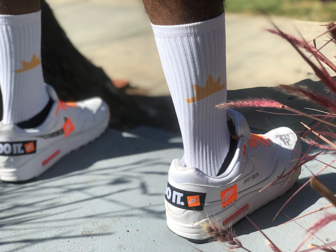 King Amongst Men. Nike shoes with AmongstXYZ socks.