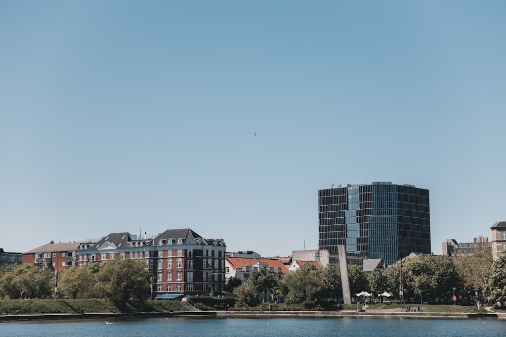 building near body of water