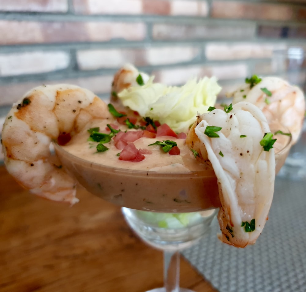 shrimp on martini glass