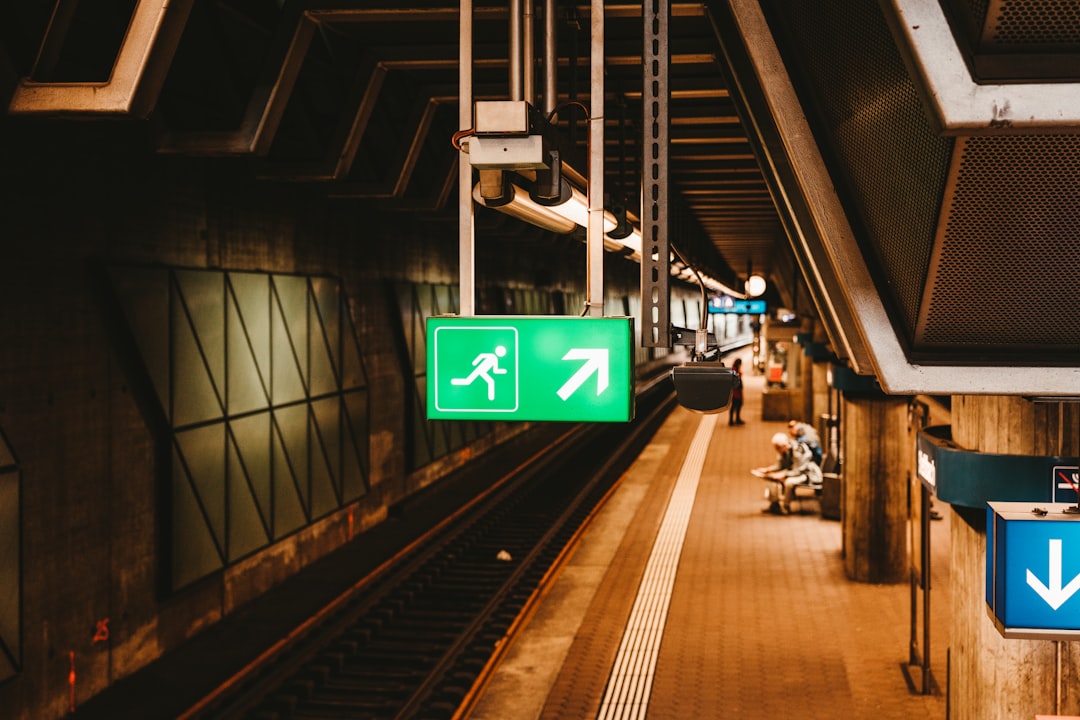 view of train rail