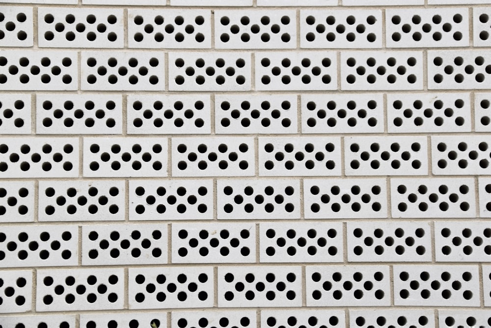black and white dotted wall
