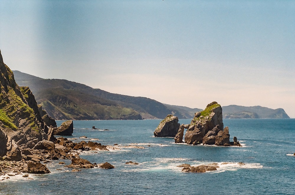 aerial photography of island