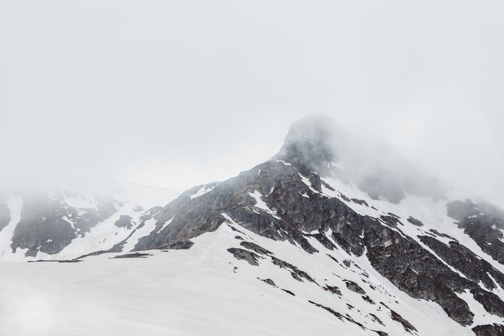 snow covered mountain top