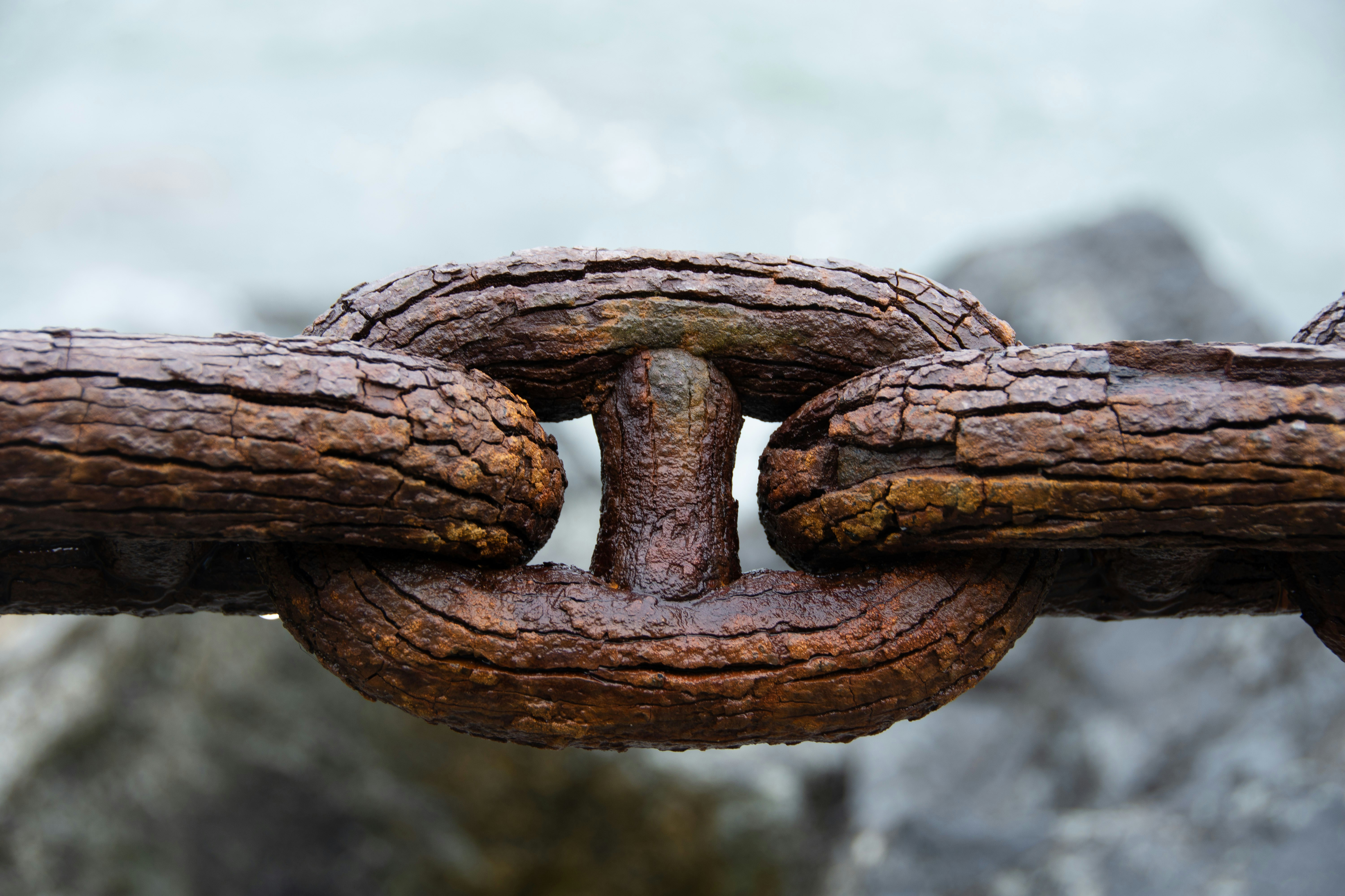 &quot;Heavily rusty chains&quot;