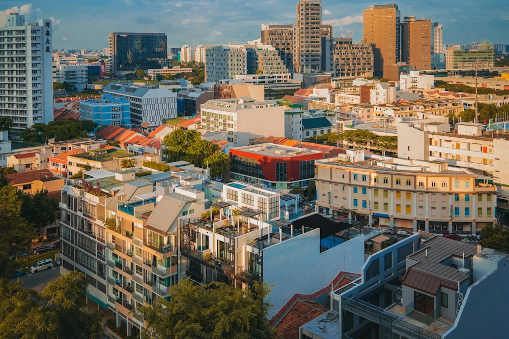 Fotografía aérea de la ciudad