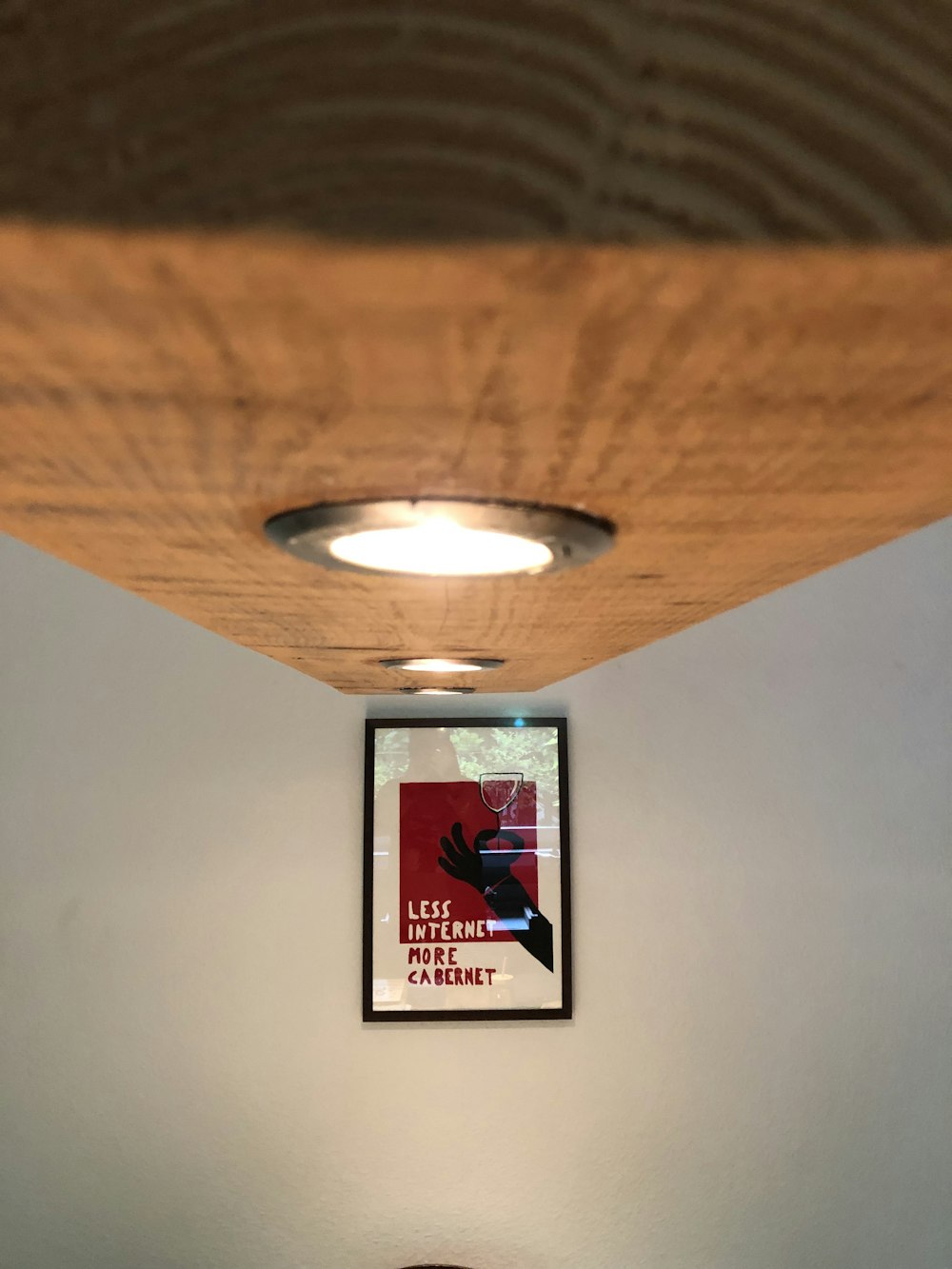 red and gray wall art