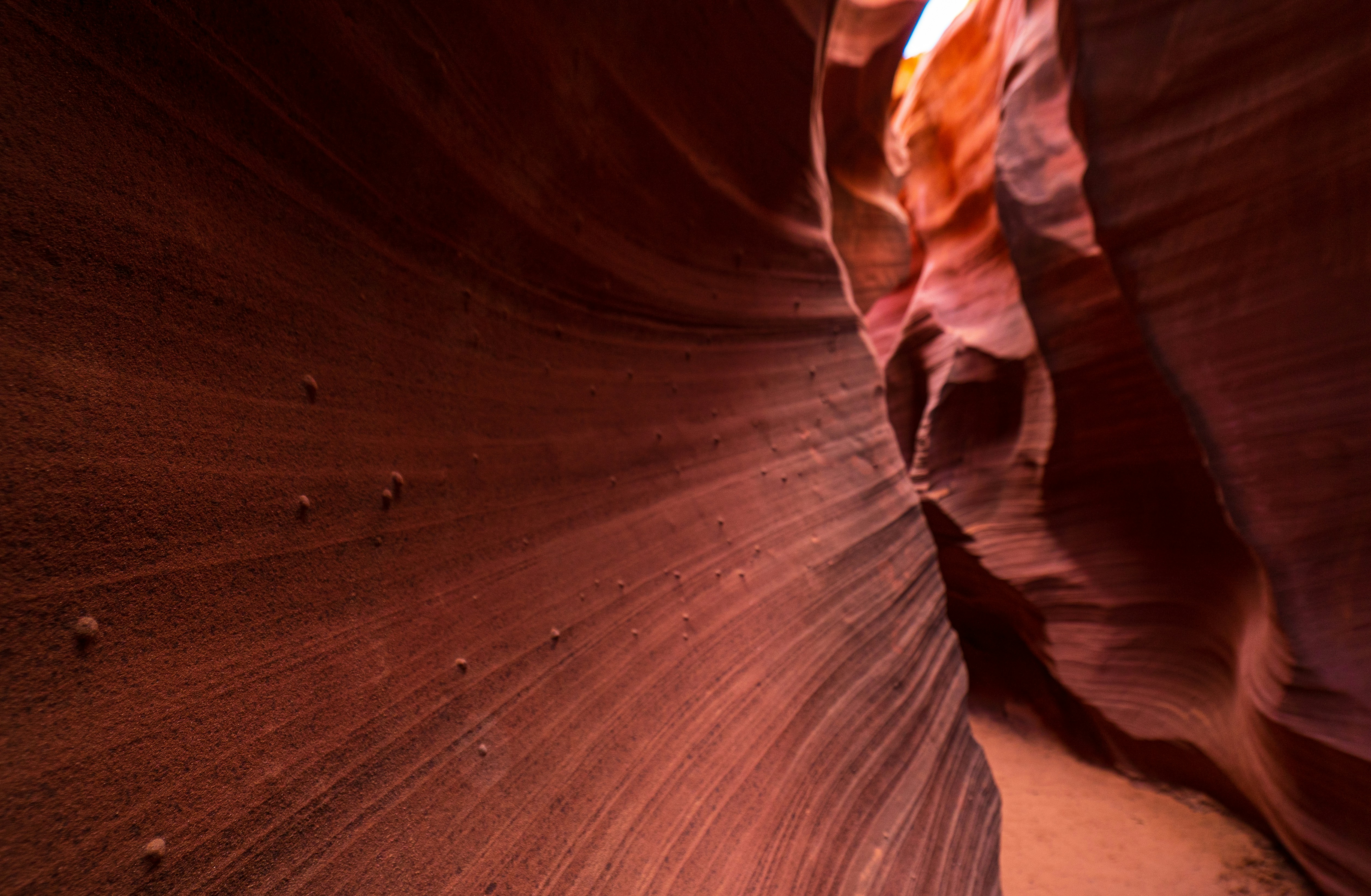 Close up details of the Rattlesnake Canyon wall.