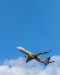 gray and blue airplane