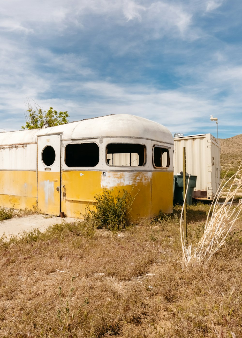 white vehicle house