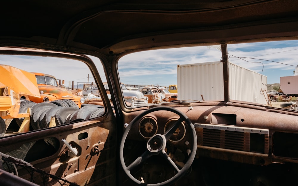 empty abandoned vehicle