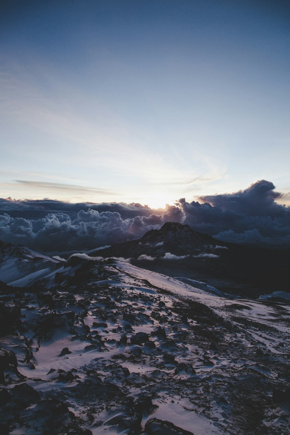 aerial photography of snow capped mountain during daytime