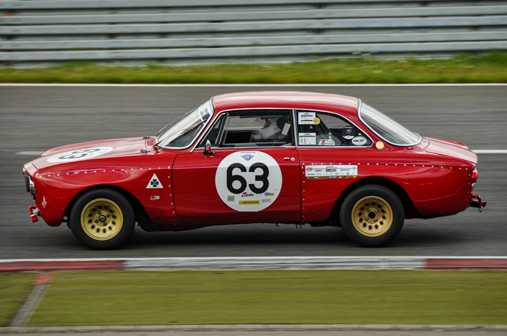 red rally car