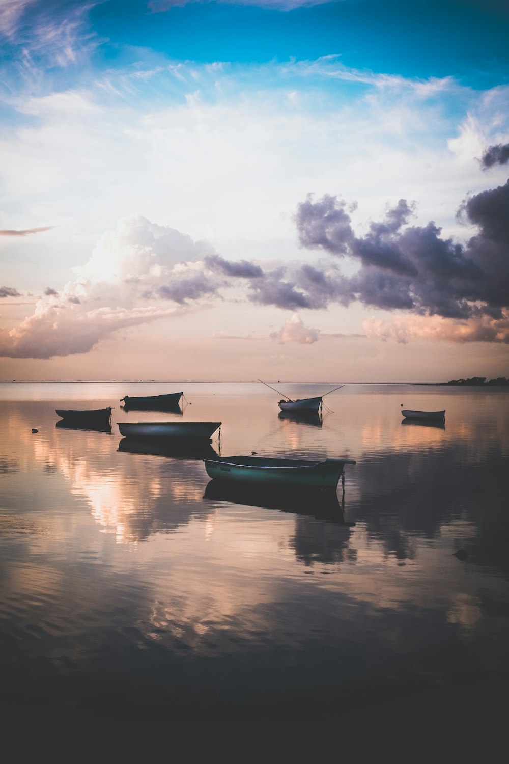 bunch of boats on sea