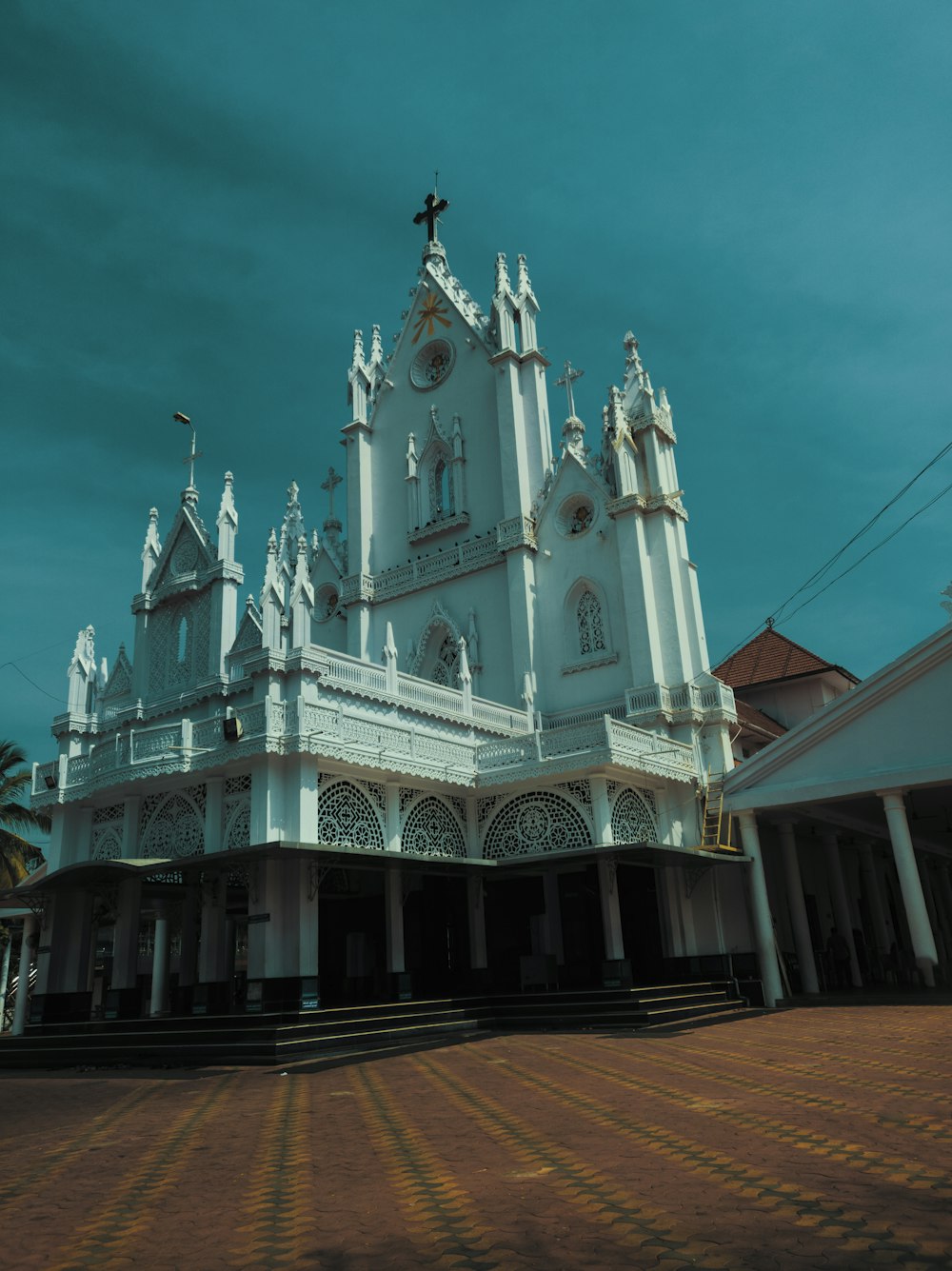 white and brown church during daytime