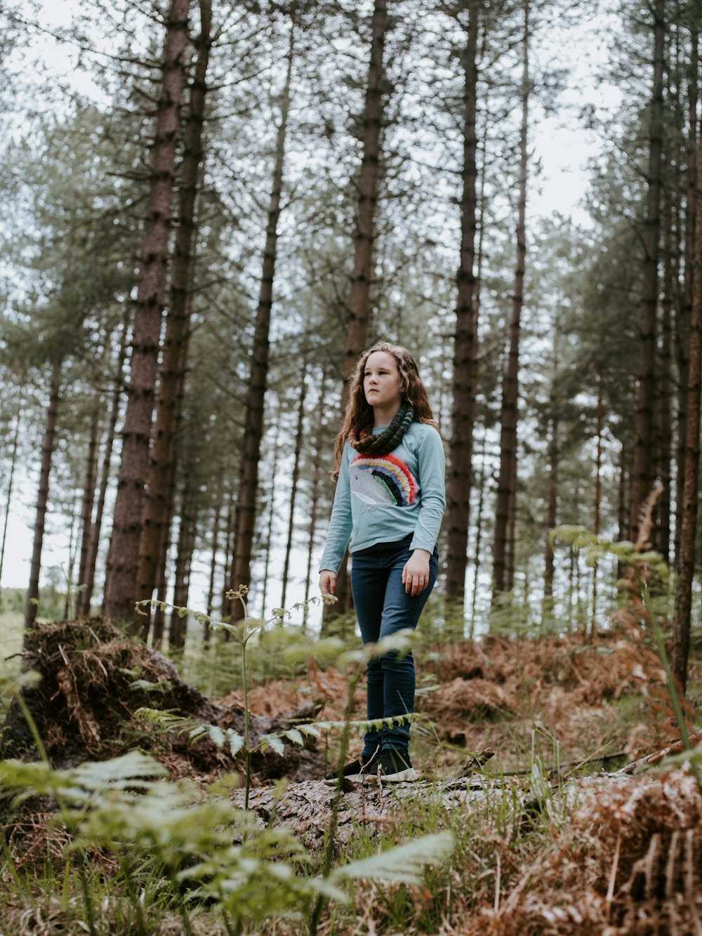 woman standing near tree